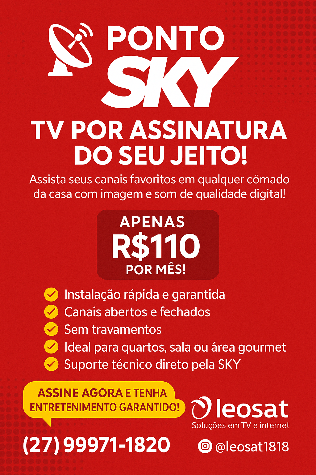 📡 ALUGUEL DE PONTO SKY 📡