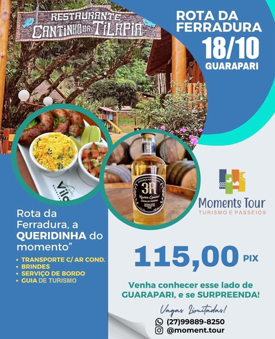 Excursão Guarapari. Embarque: Serra -  ES