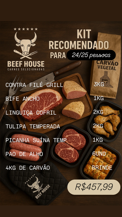 Kit Churrasco 25 pessoas 