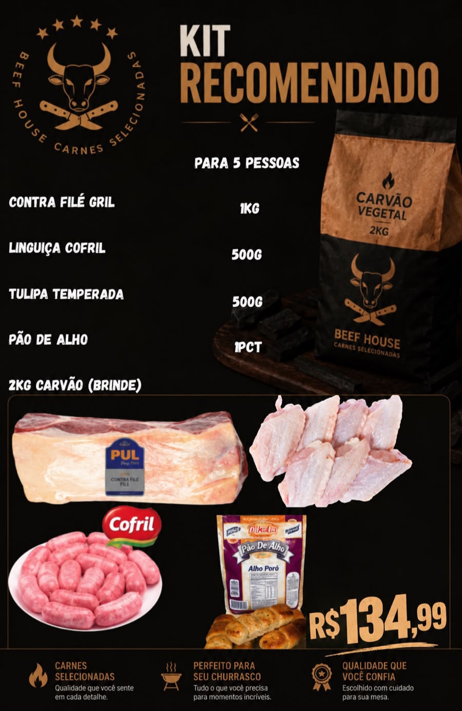 Kit Churrasco 5 Pessoas