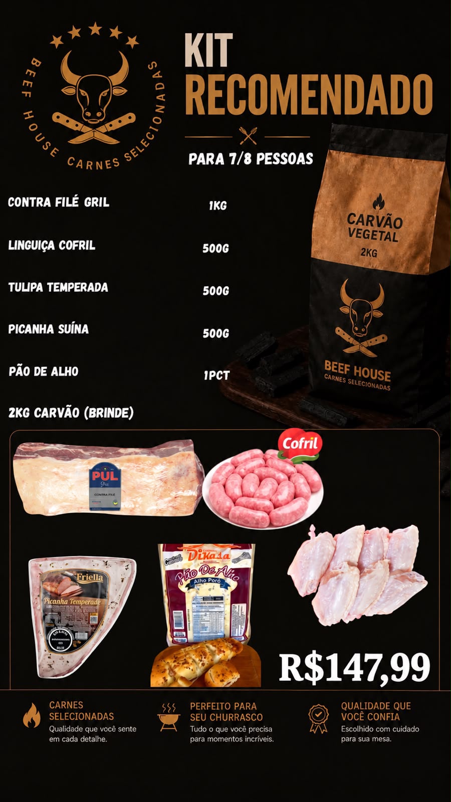 Kit Churrasco 7 - 8 Pessoas