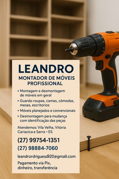 Leandro Montador de Móveis
