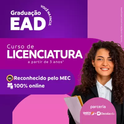 GRADUAÇÃO EAD LICENCIATURA EM LETRAS PORTUGUESA e LIBRAS - SIMI PRESENCIAL