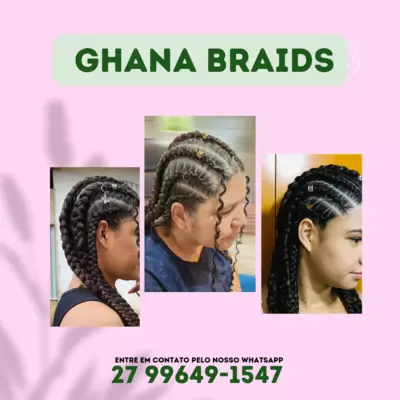 Trança Ghana braids
