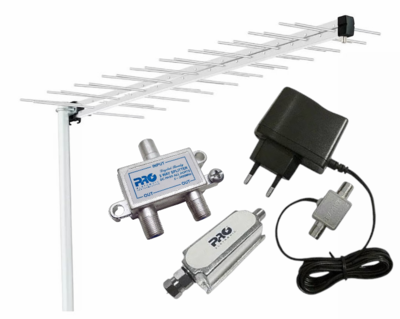 Instalação de antena HDTV (Melhore o sinal com um amplificador Booster)